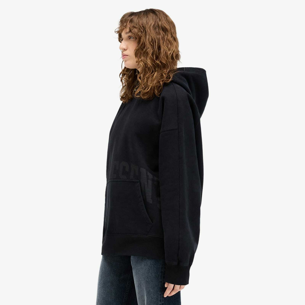 Represent Women's Graphic Logo Hoodie in Black Coffee