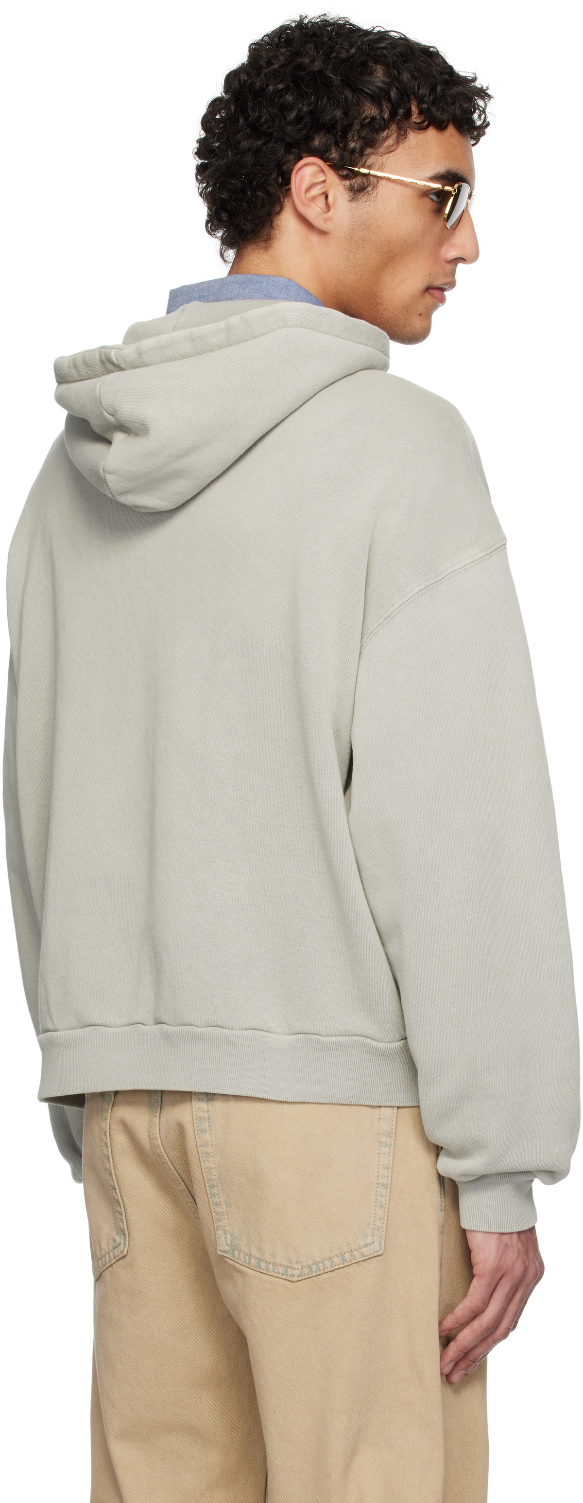 Axel Arigato Taupe Patch Washed Hoodie