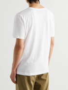 GUCCI - Distressed Printed Cotton-Jersey T-Shirt - White