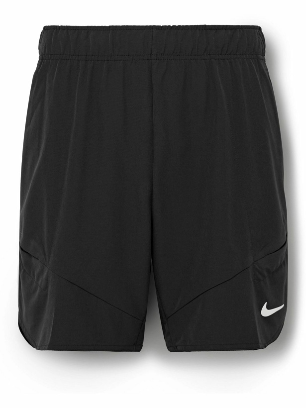 Photo: Nike Tennis - NikeCourt Advantage Straight-Leg Dri-FIT Shorts - Black