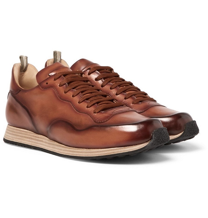 Photo: Officine Creative - Keino Polished-Leather Sneakers - Men - Tan