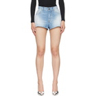Diesel Blue Wide Denim Shorts