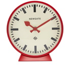 Newgate Clocks Men's Railway Mantel Clock in Red