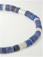 M. Cohen - Lapis Lazuli and Sterling Silver Beaded Bracelet - Blue