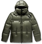 Moncler Genius - 5 Moncler Craig Green Maher Colour-Block Quilted Shell Hooded Down Jacket - Green