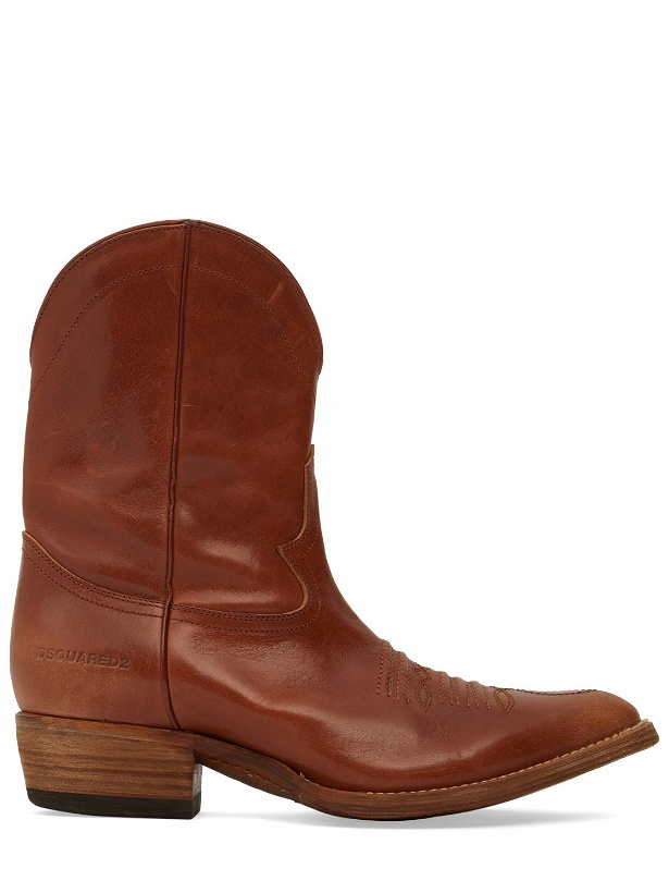 Photo: DSQUARED2 - Low Cowboy Leather Boots