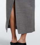 Tove Hope virgin wool midi skirt