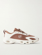 LOEWE - On Cloudsolo Rubber-Trimmed Mesh Sneakers - Brown