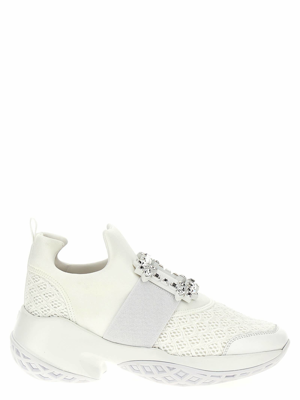 ROGER VIVIER Puffy Choc Leather Sneakers Roger Vivier