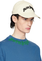 Palm Angels Off-White Curved Logo Cap