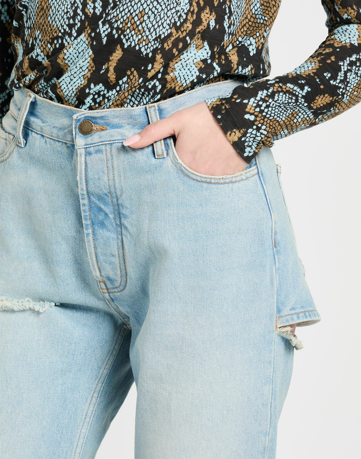 Darkpark Womens Jeans in Blue