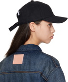 Acne Studios Black Twill Logo Cap