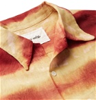Story Mfg. - Shore Tie-Dyed Organic Linen and Cotton-Blend Shirt - Red