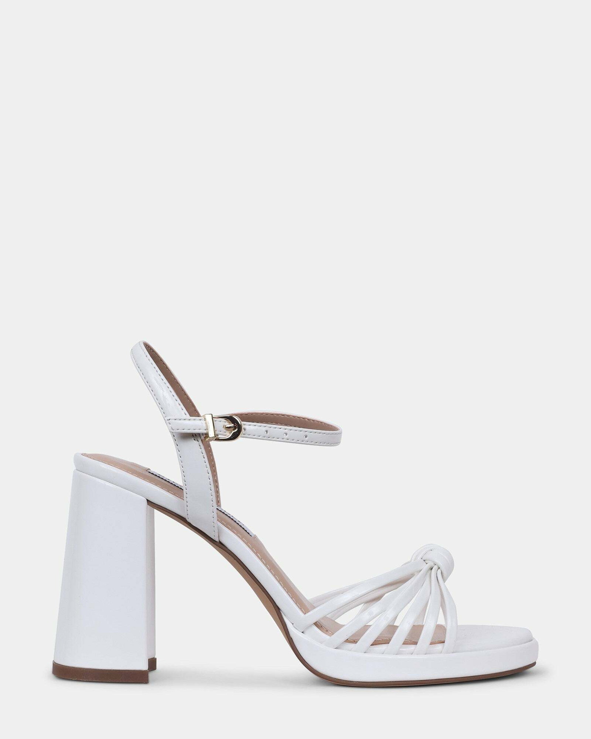 Steve Madden Jungle Heels in White Patent