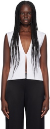 LESET White Yoko Tank Top