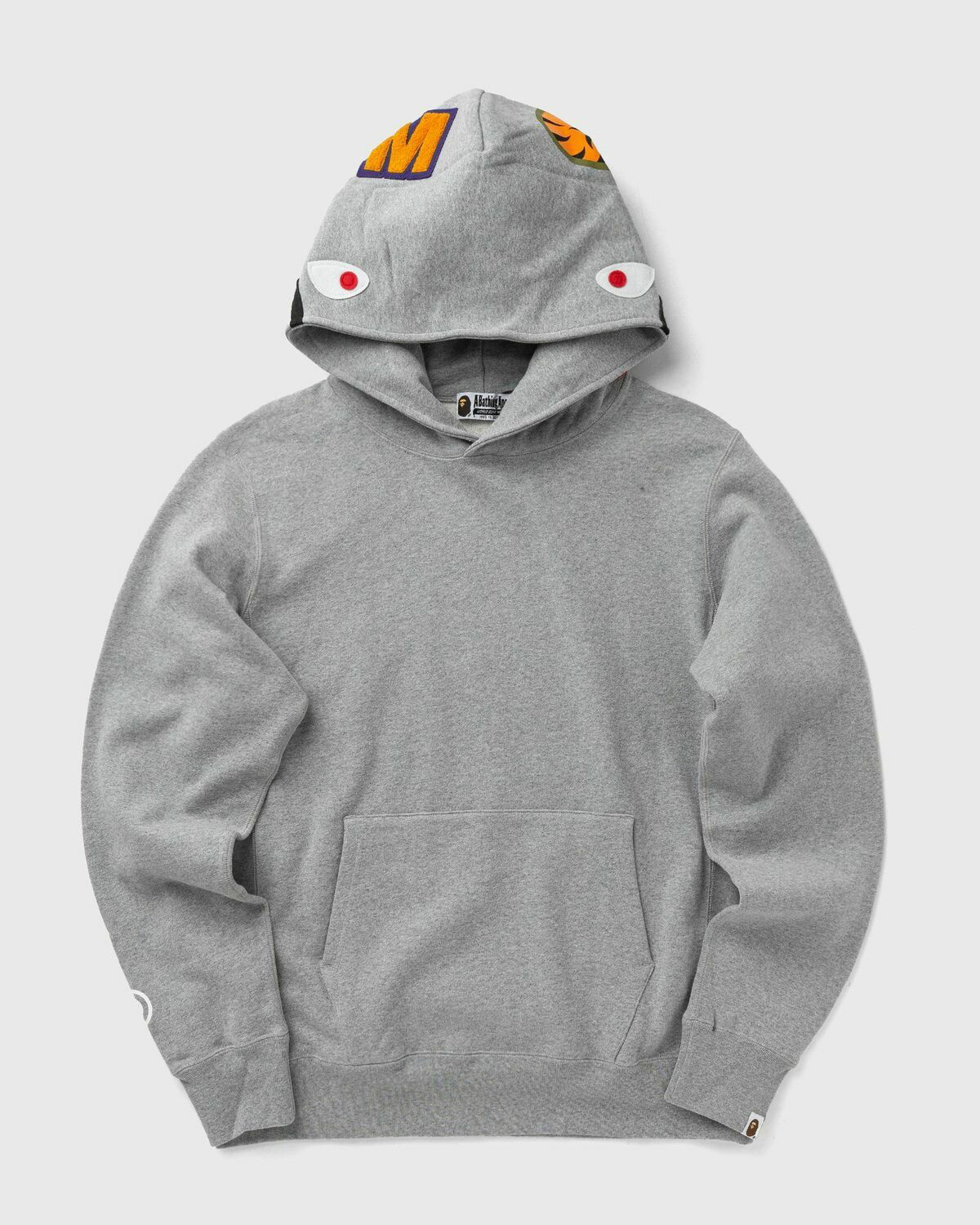 トップス A BATHING APE SHARK PULLOVER HOODIE A Bathing Ape SHARK PULLOVER HOODIE Grey Mens Hoody A Bathing Ape