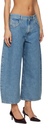 The Attico Blue Long Jeans