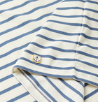 Armor Lux - Striped Cotton-Jersey T-Shirt - Blue