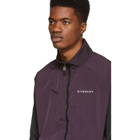 Givenchy Purple and Black Two-Toned Tracksuit Jacket