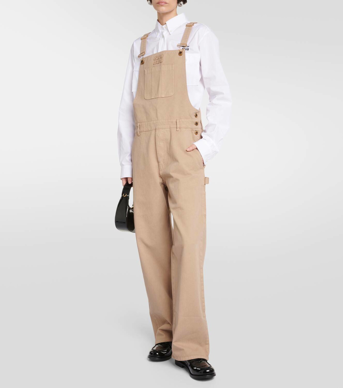 Miu Miu Cotton gabardine overalls