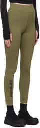 Moncler Grenoble Khaki Breathable Leggings