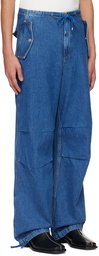 Dion Lee Blue Relaxed Jeans