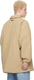 Fear of God ESSENTIALS Beige Signature Filled Barn Jacket