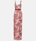 Markarian Robin floral brocade gown