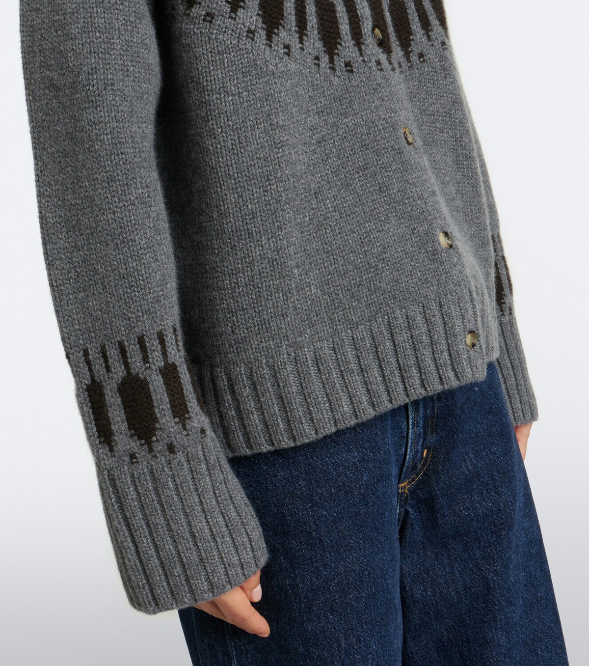 Arch4 Fair Isle cashmere cardigan