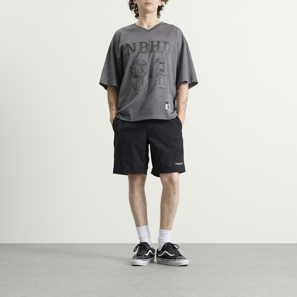 Neighborhood Men's Mesh Hockey Shirt in Gray