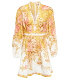 Zimmermann - Floral linen minidress