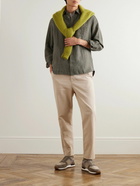 Mr P. - Garment-Dyed Linen Shirt - Green