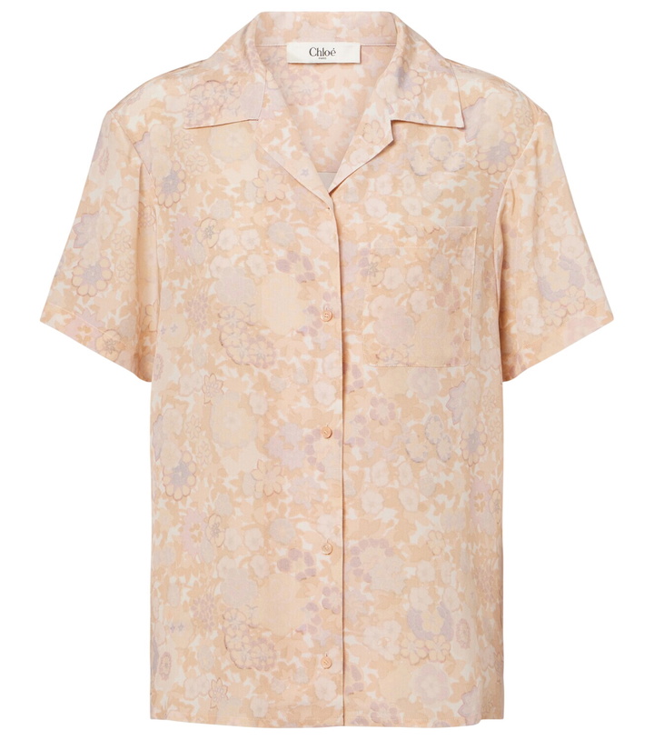 Photo: Chloé Floral silk bowling shirt