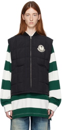 Moncler Genius Moncler x Palm Angels Black Pinwheel Down Vest