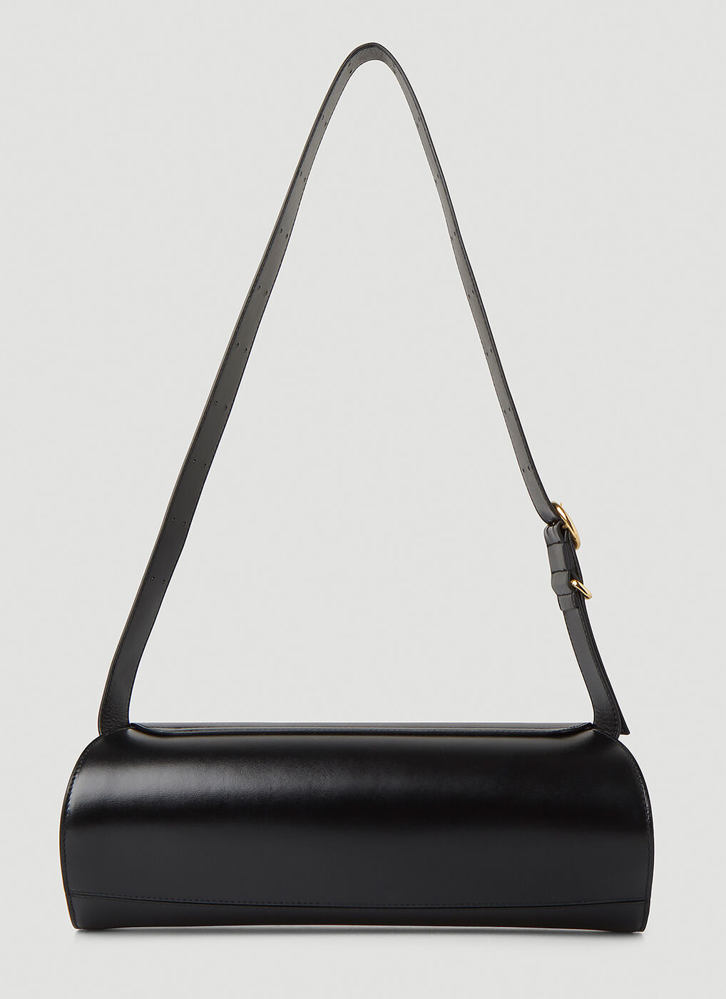 Cannolo Medium Shoulder Bag in Black Jil Sander