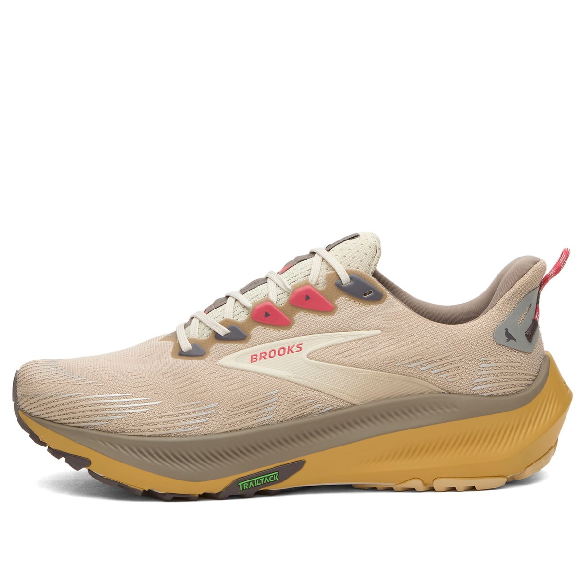 Brooks Men's x STAPLE Ghost Trail Sneaker in Feather Grey/Driftwood/Wheat