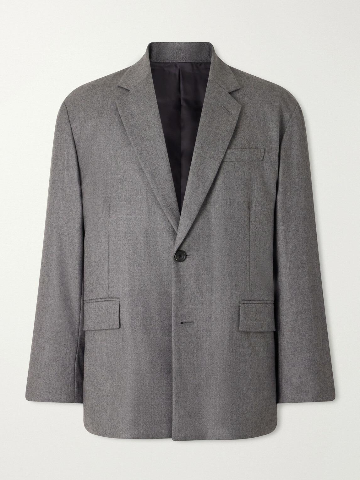 ssstein - Oversized Wool-Blend Flannel Blazer - Gray