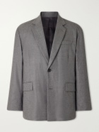 ssstein - Oversized Wool-Blend Flannel Blazer - Gray