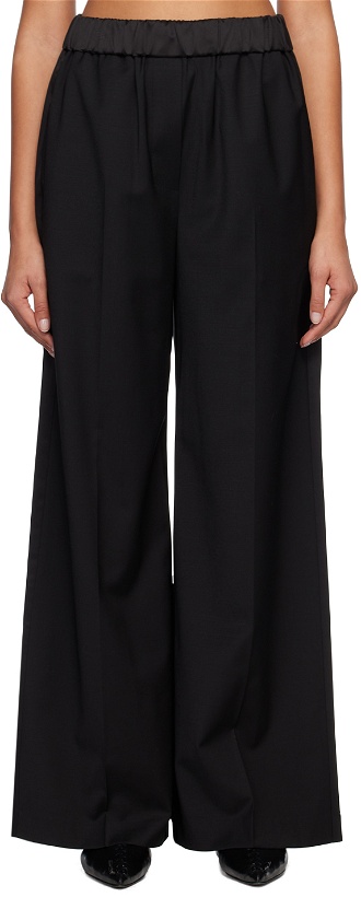 Photo: System Black Concealed Drawstring Trousers