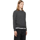 Maison Margiela Gray Wool-Blend Patch Sweater
