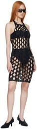 a. roege hove Black Cotton Mini Dress