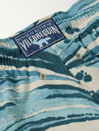 Maison Kitsuné - Vilebrequin Moorise Straight-Leg Mid-Length Printed Swim Shorts - Blue