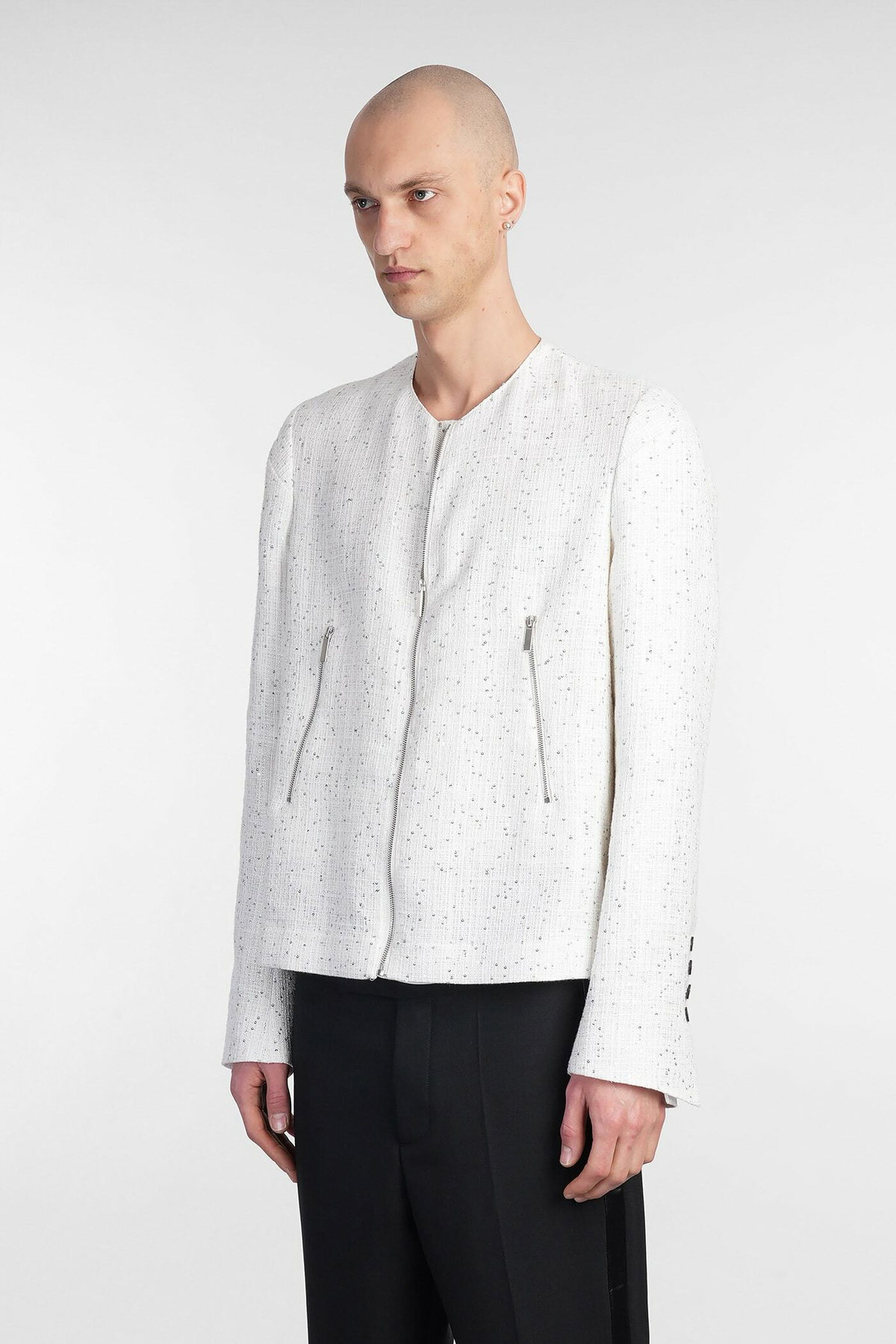 Sapio N 36 Casual Jacket In Beige Cotton
