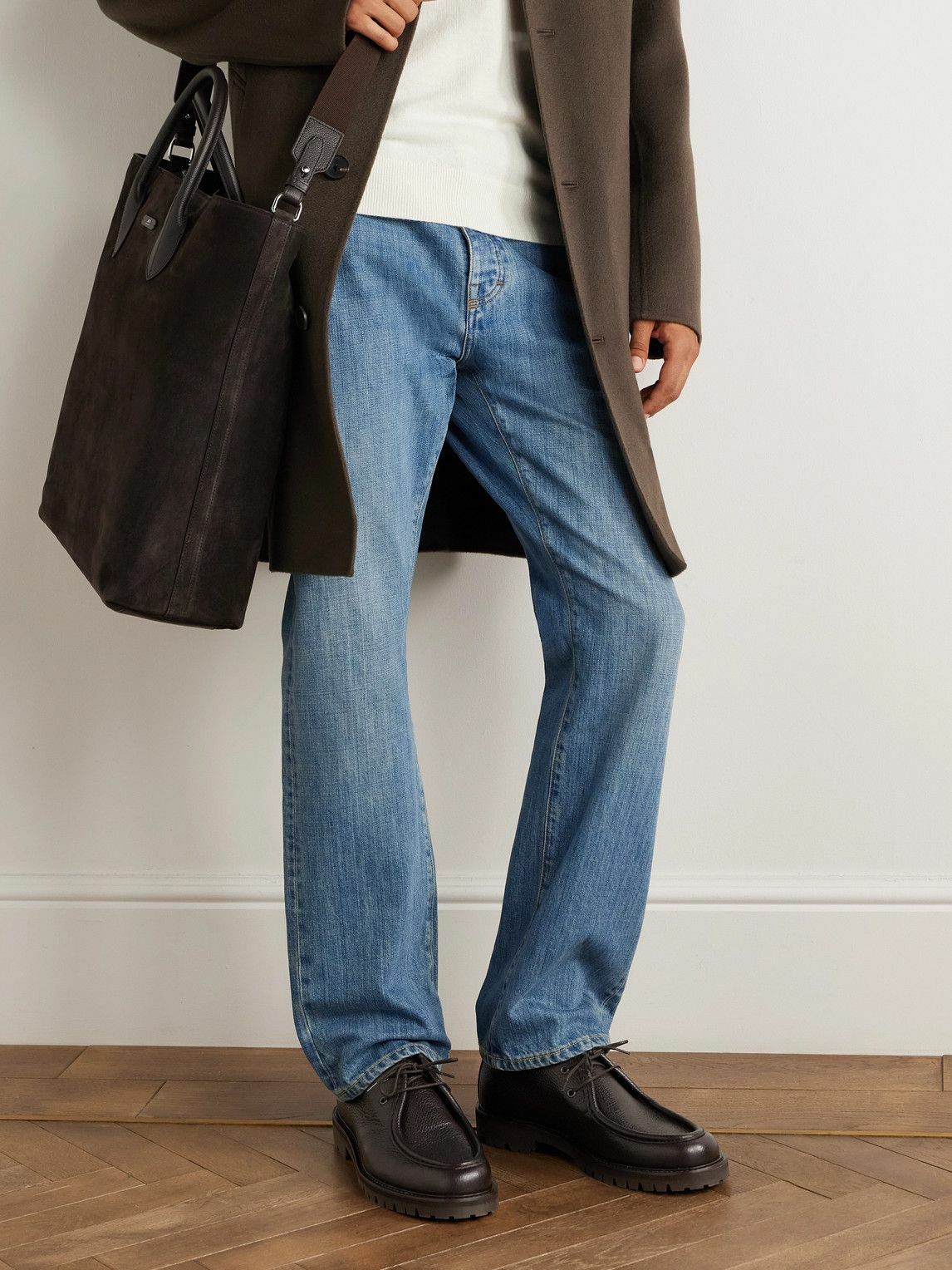 Mr P. - Jacques Full-Grain Leather Derby Shoes - Brown