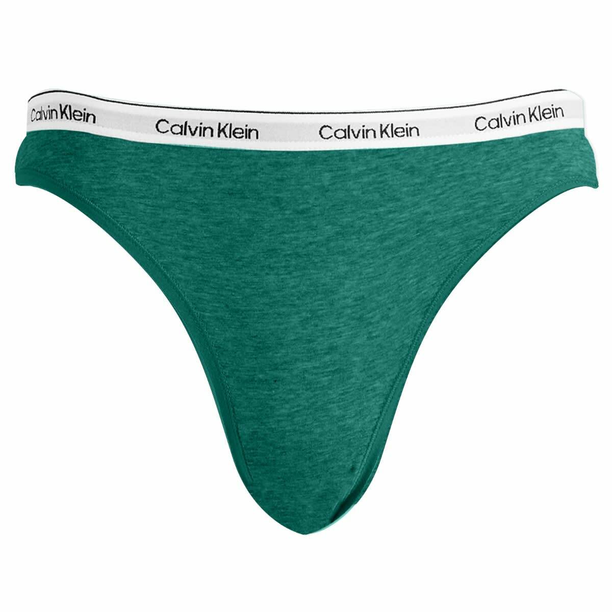 Calvin Klein Women's Icon Bikini Brief - 3 Pack in Black/Grey Heather/Turf