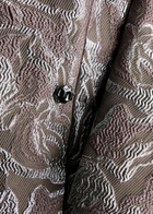 Stine Goya Metallic-jacquard Twill Coat Grey