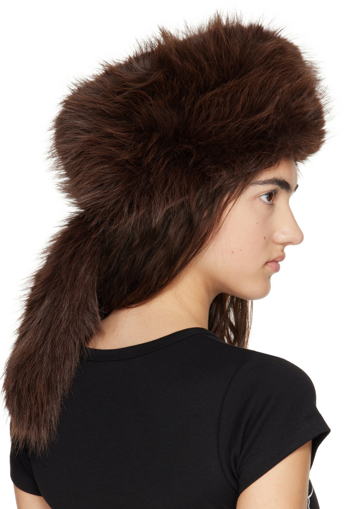 VAQUERA Brown 'Racoon Tail' Hat