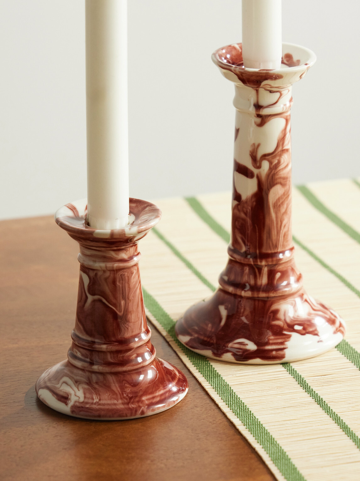 The Conran Shop - Wardour Set of Two Earthenware Candlesticks