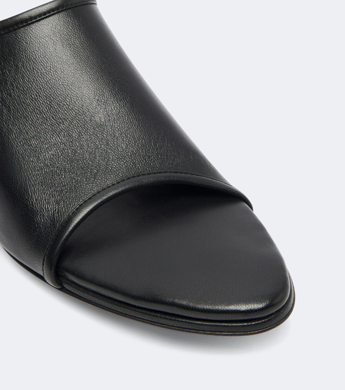 Christen Stretch leather wedge mules