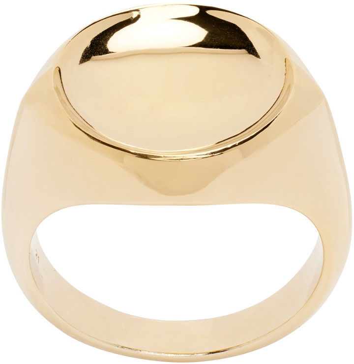 Photo: Bottega Veneta Gold Signet Ring